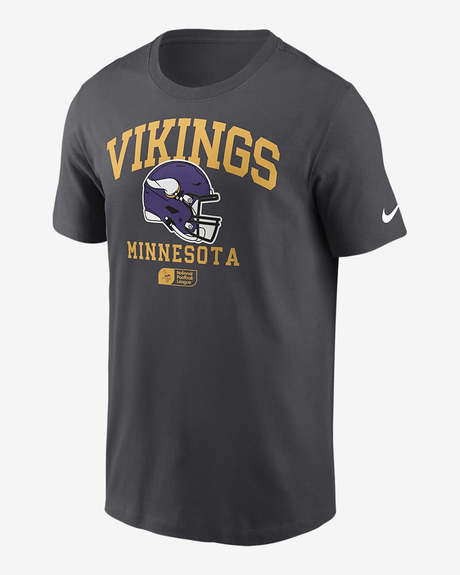 Minnesota Vikings Helmet Essential Men s Nike NFL T Shirt. Nike